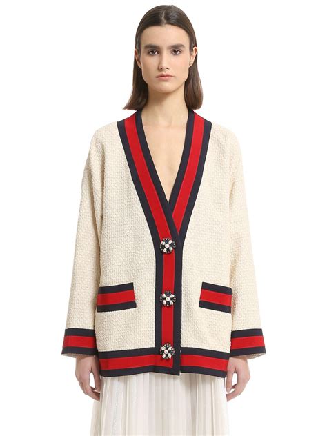 gucci cardigan jacket coat|Gucci cardigan used.